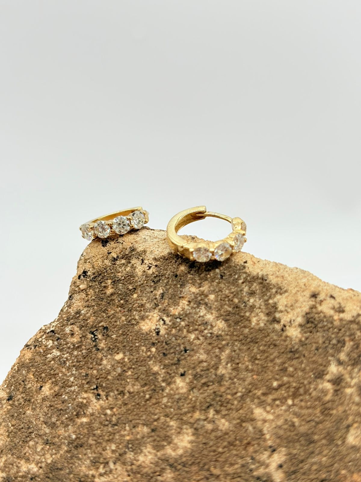 9ct Gold and Diamond Huggies