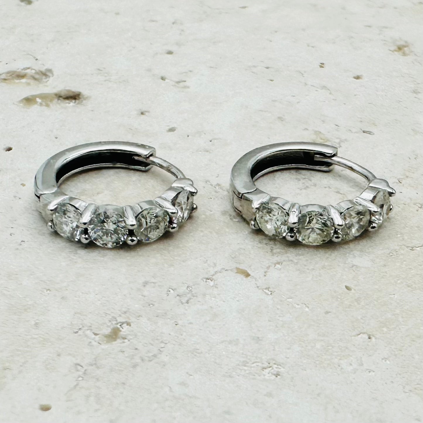 9ct Gold and Diamond Huggies