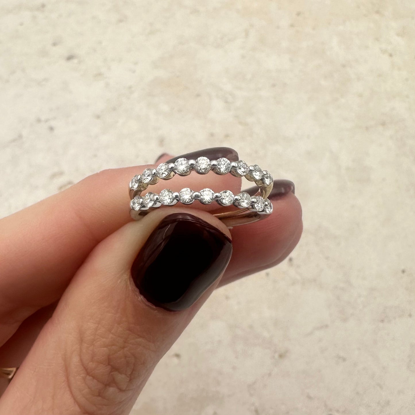 Petite Diamond Half Eternity Band