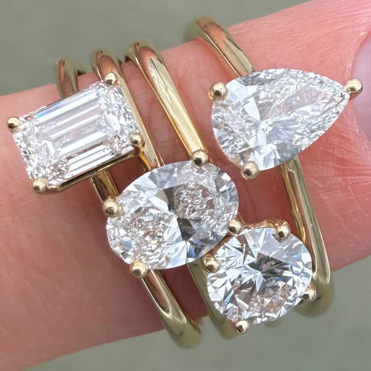 Solitaire Lab Diamond Rings
