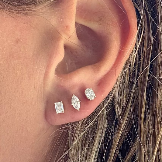 Medium Fancy Shape Studs