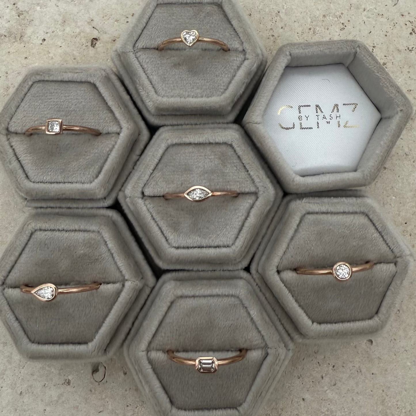 Solitaire Bezel Rings